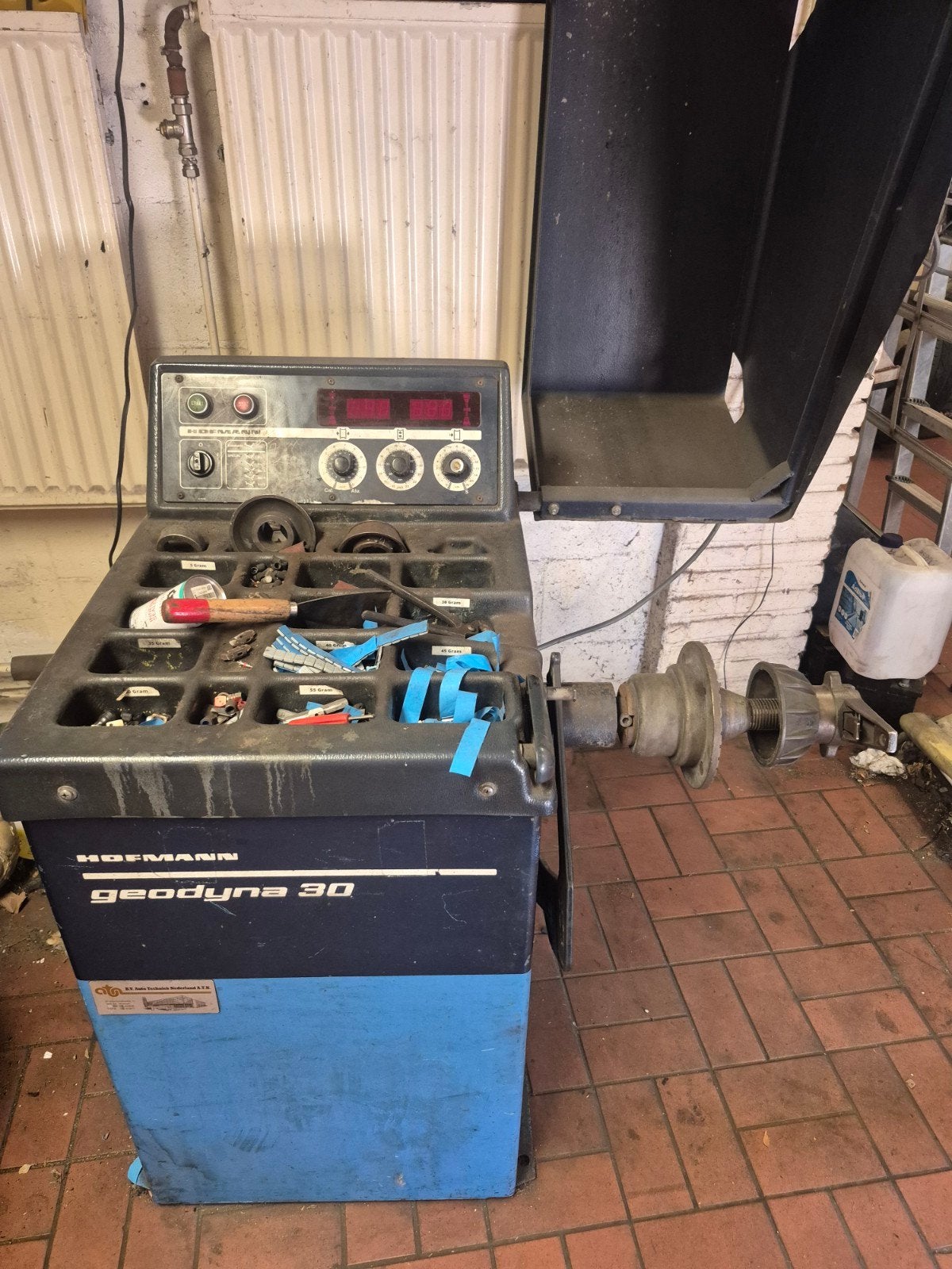 Hofmann Wielbalanceermachine en gorcchi bandenmachine, Auto diversen, Ophalen, Gebruikt