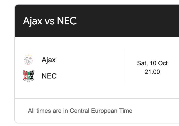 Ajax - NEC - 408, Tickets en Kaartjes, Eén persoon, Mei