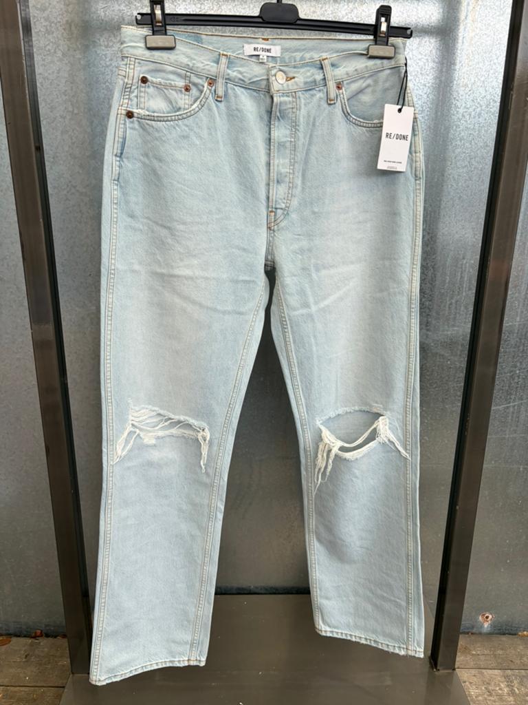 Redone re/done jeans 30 34 spijkerbeoek high rise loose, Ophalen of Verzenden, Zo goed als nieuw, Blauw, W30 - W32 (confectie 38/40)
