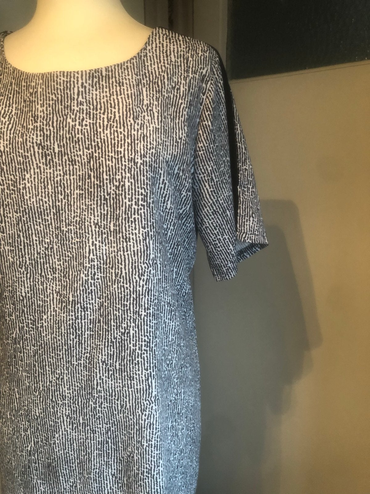 NORAH jurk maat 38, zwart-wit patroon, zo goed als nieuw, Kleding | Dames, Jurken, Maat 38/40 (M), Meerkleurig, Ophalen of Verzenden
