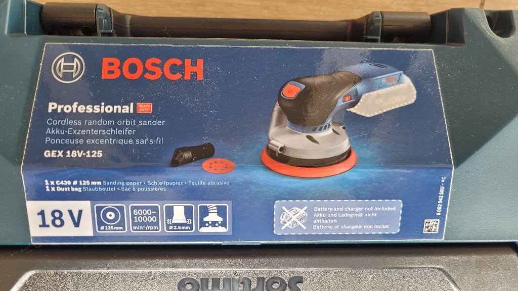 NIEUW: Bosch Professional GEX 18V-125 Excenterschuurmachine, Ophalen of Verzenden, Nieuw, 1200 watt of meer, Overige typen