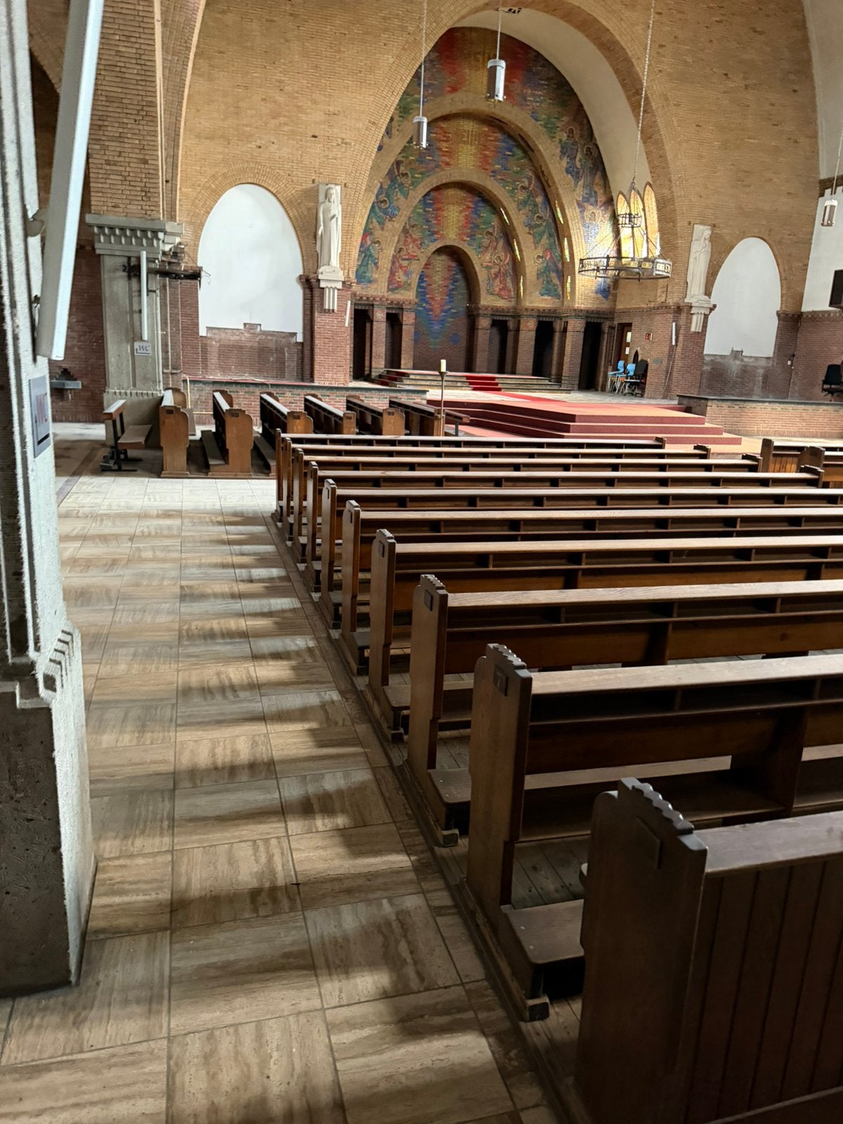 50x eikenhouten kerkbank, Ophalen