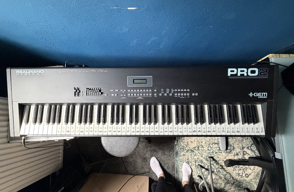 GEM RealPiano PRO2 digitale piano, Ophalen, Gebruikt, Zwart, Piano