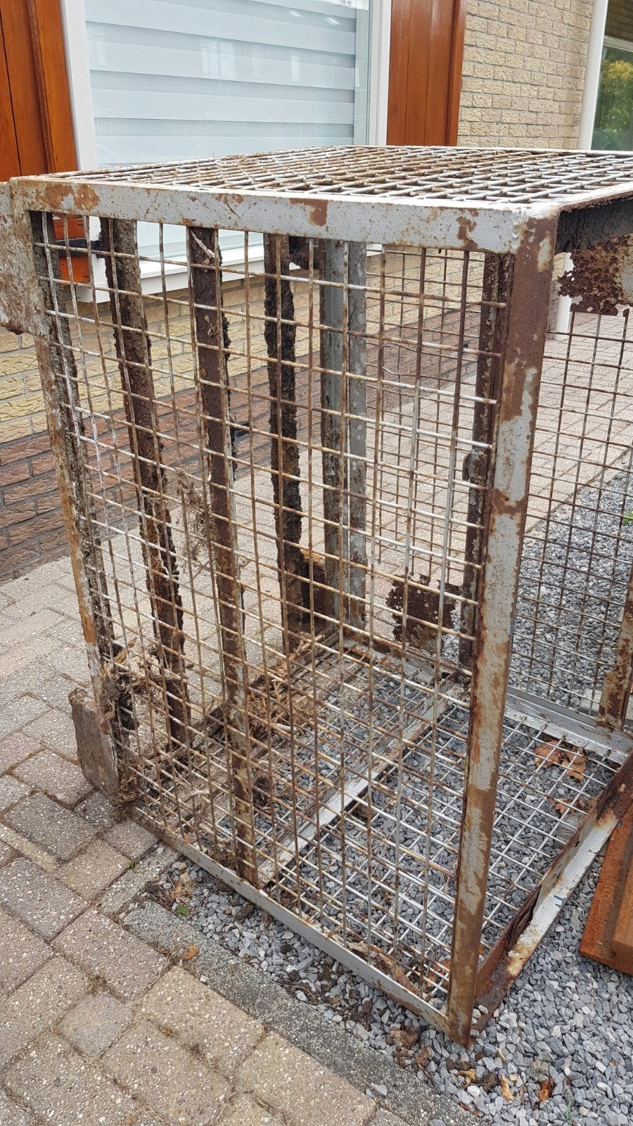 gitterbox staal kooi pallet kooi, Ophalen, 100 cm of meer, 60 cm of meer, Minder dan 35 cm