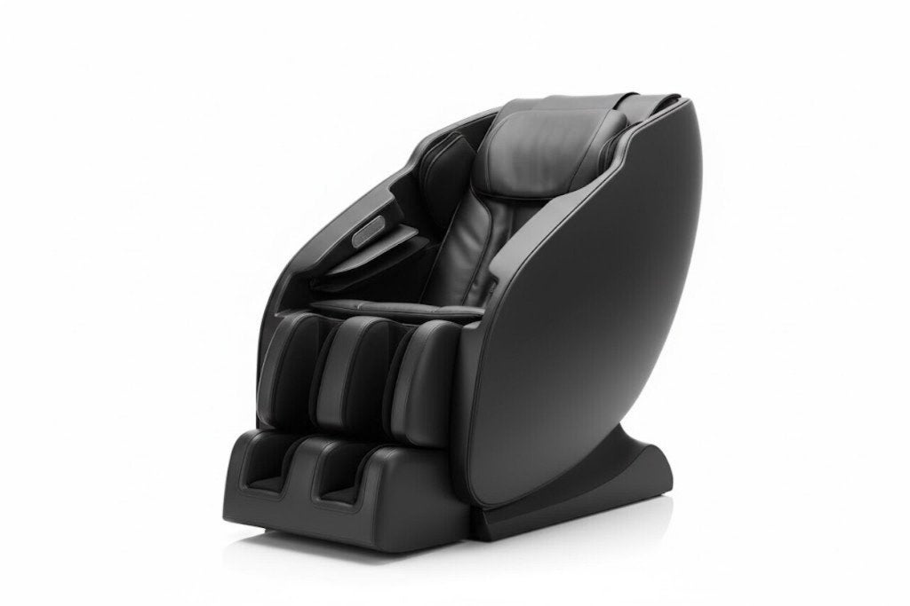 NRG Wellness Massagestoel Deluxe Zwart, Huis en Inrichting, Ophalen, Kunststof, Zwart, Zo goed als nieuw