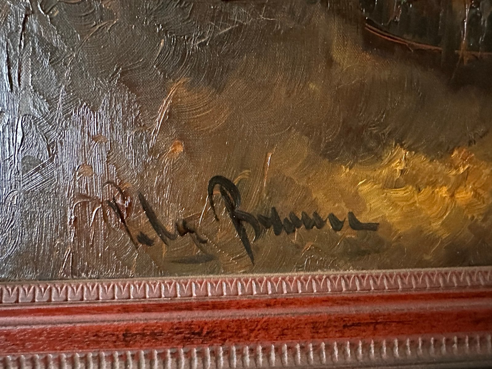 Schilderij Maritiem Landschap Olieverf op Doek Gesigneerd, Ophalen, Maritiem / water, Doek, Gesigneerd