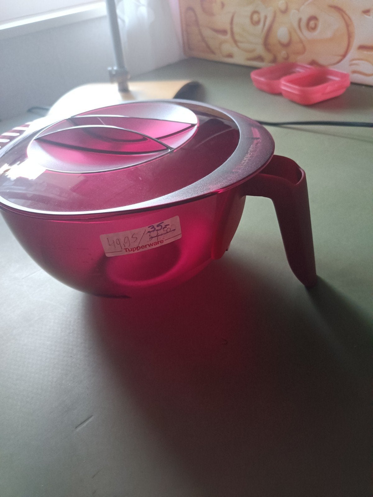 Laatste nieuwe M+ Maatkan 1,5 ltr met maatverdeling en anti-, Overige typen, Nieuw, Ophalen of Verzenden, 1500 ml