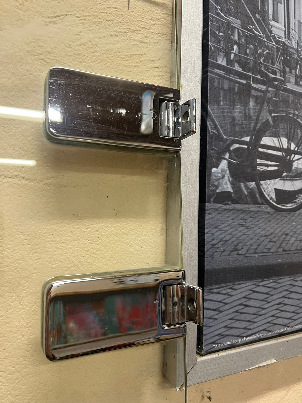 Frameloze Glazen douchedeur 89,5x200, 8mm safetyglas, Ophalen, Gebruikt, Glas, Douche