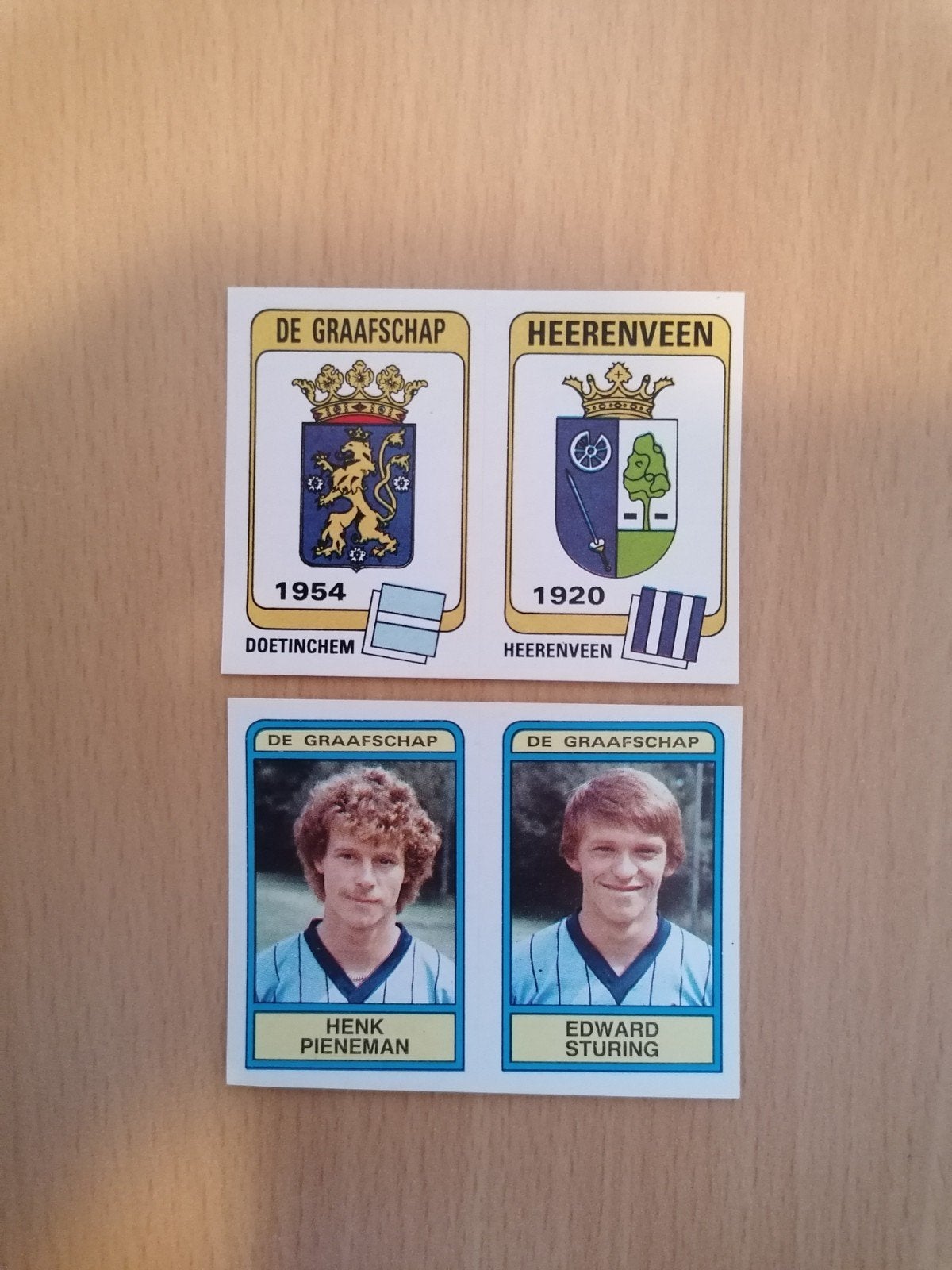 Panini Voetbal 84 De Graafschap 2x., Ophalen of Verzenden, Zo goed als nieuw, Sticker