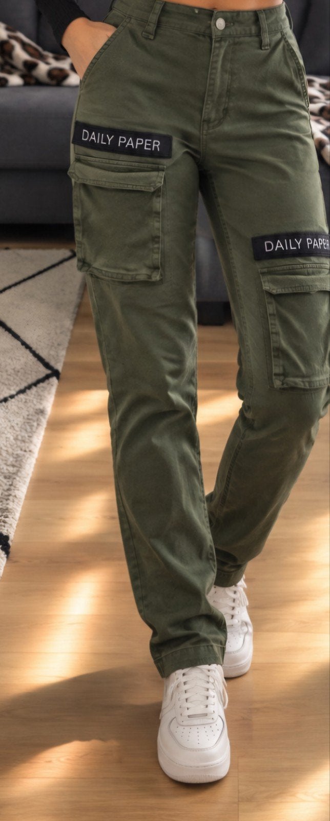 Daily Paper Cargo Broek - Groen (Maat XS), Ophalen of Verzenden, Maat 34 (XS) of kleiner, Lang, Groen