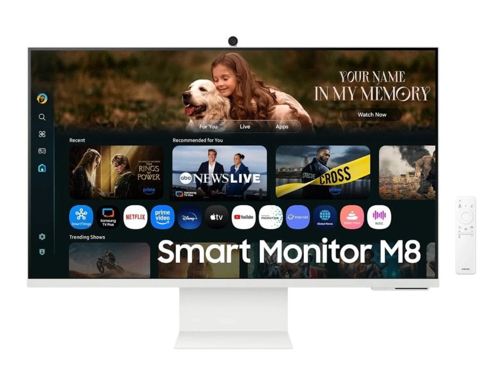 Samsung Smart Monitor M8 32 inch 4K UHD Wit, Computers en Software, Ophalen, Ingebouwde speakers, HDMI, Nieuw