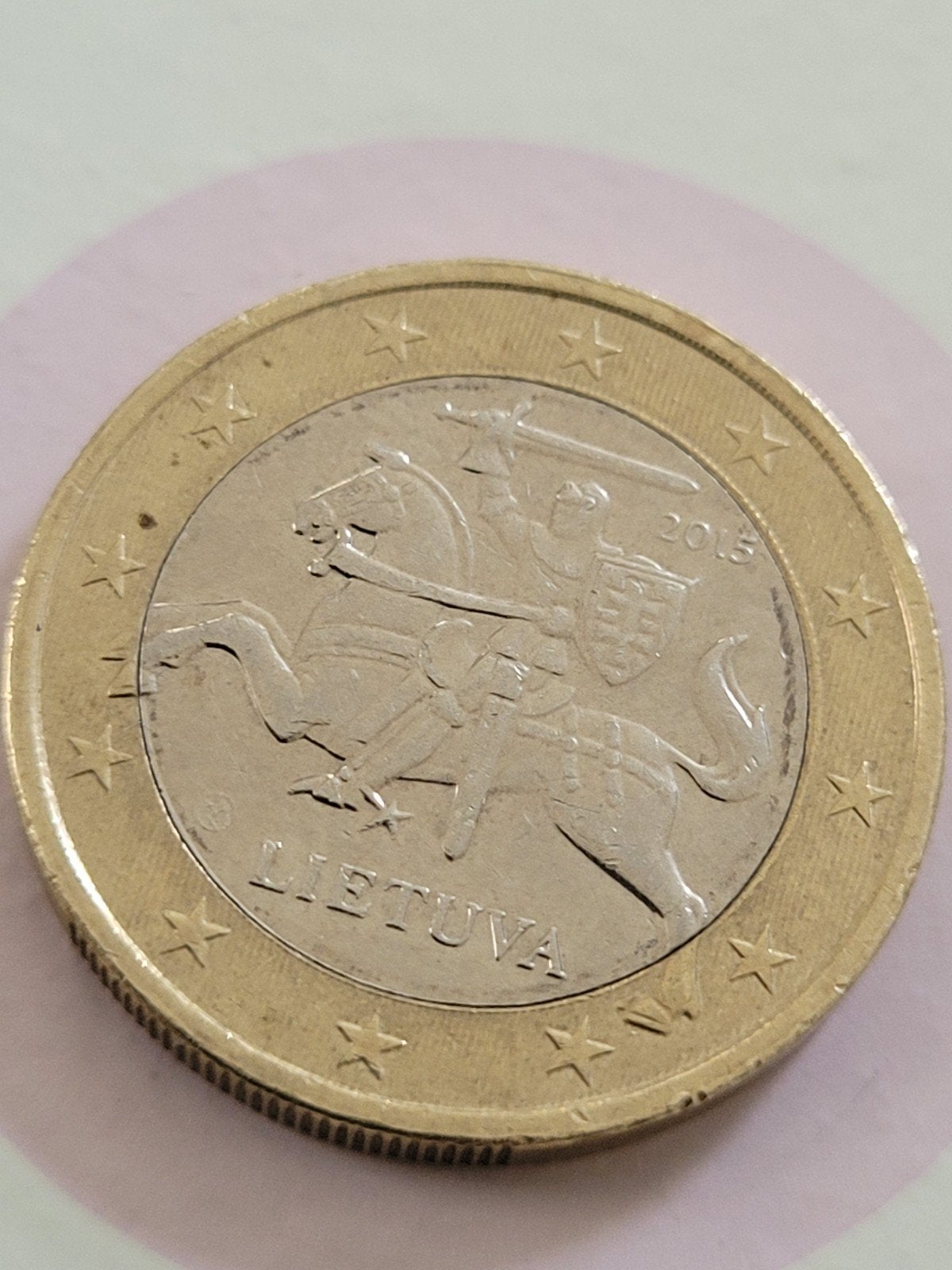 1 euro munt Litouwen 2015, Ophalen of Verzenden, Overige landen, 1 euro, Losse munt