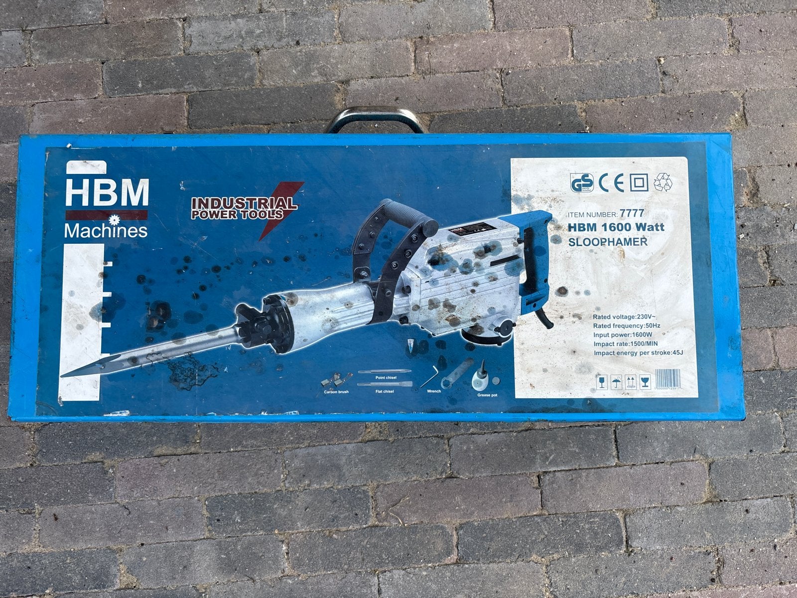 HBM 1600 watt sloophamer, Ophalen, Gebruikt, 600 watt of meer, Boor- en/of Breekhamer