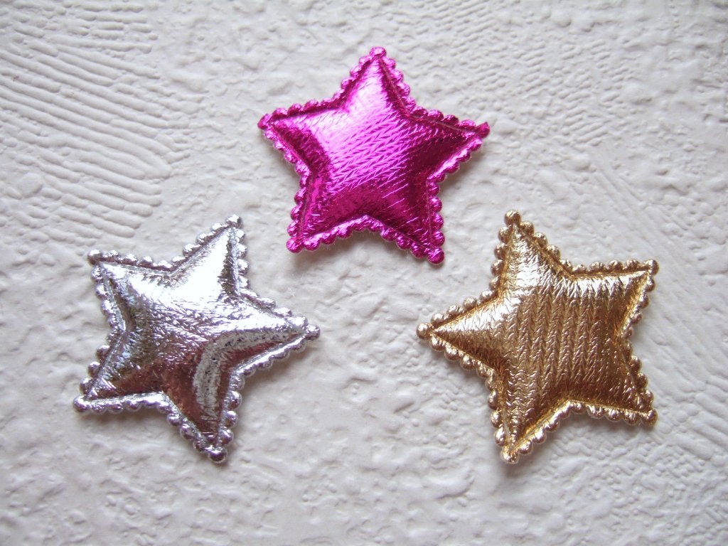 OPRUIMING ~ Mooie glanzende ster ~ 3 cm ~ Zilver Goud Roze, Kerst, -, -, Overige typen