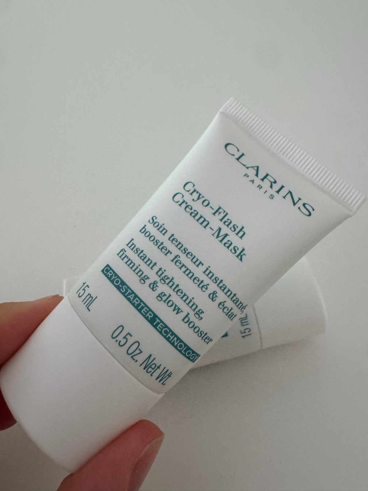 Clarins Cryo-Flash Cream-Mask - 2x 15ml, Ophalen of Verzenden, Nieuw, Gehele gezicht, Verzorging