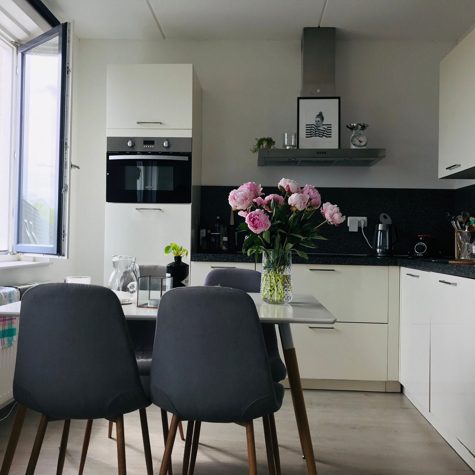 Tafel, Huis en Inrichting, Ophalen, 50 tot 100 cm, Zo goed als nieuw, 150 tot 200 cm