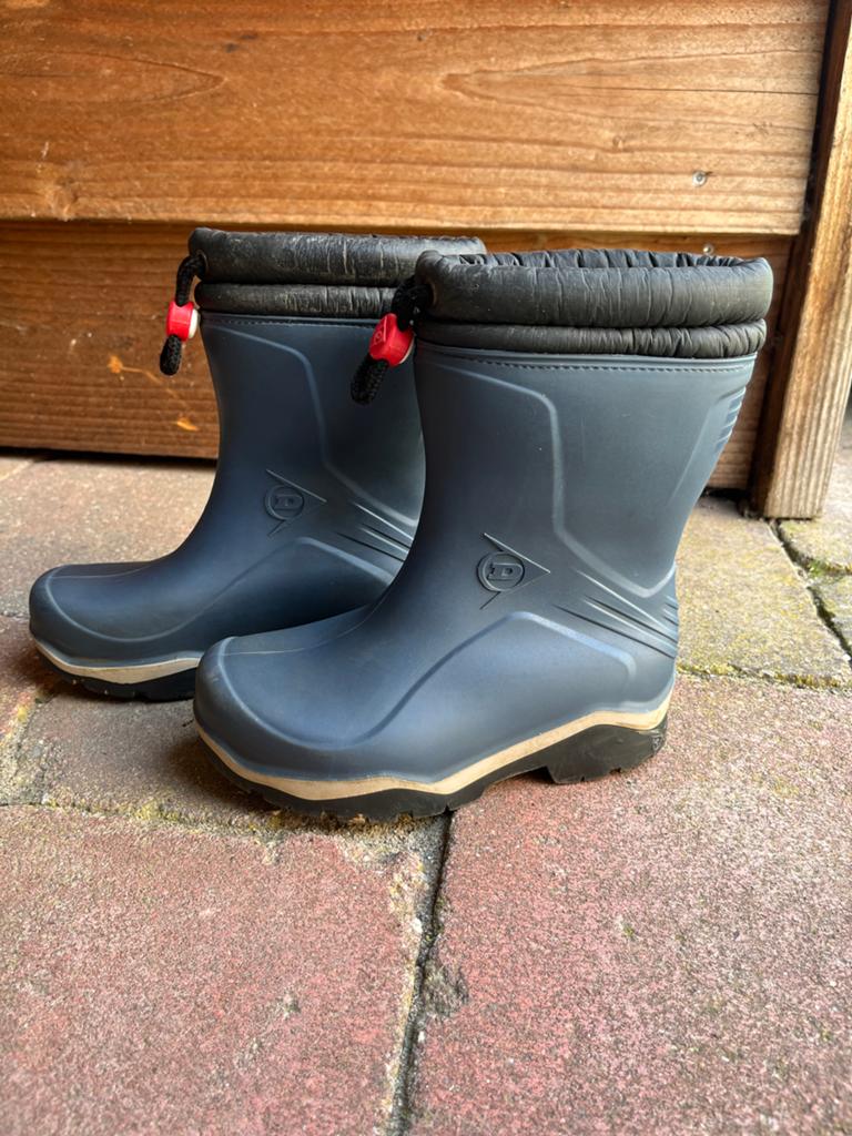 Gevoerde regenlaarzen maat 30 van Dunlop, Ophalen, Gebruikt, Jongen of Meisje, Laarzen
