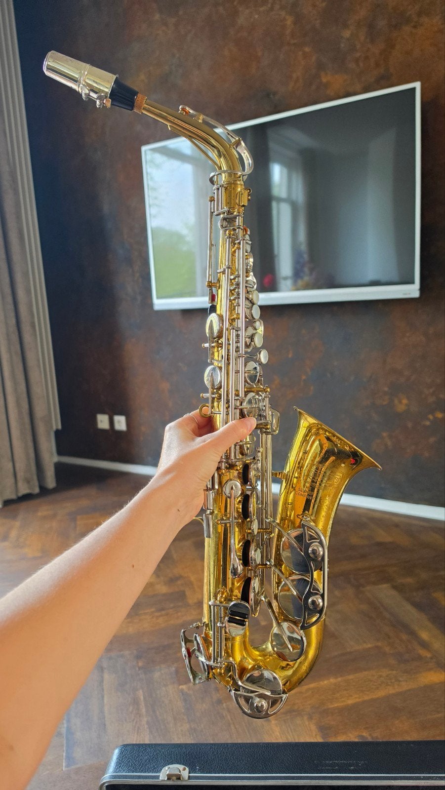 Selmer Bundy II Altsaxofoon met koffer, Ophalen, Gebruikt, Alt, Met koffer