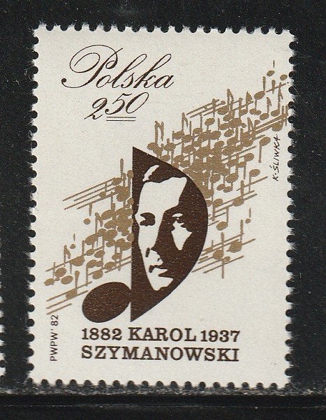 Polen 1982 - Componist - Karol Szymanowski, Ophalen, Polen, Postfris