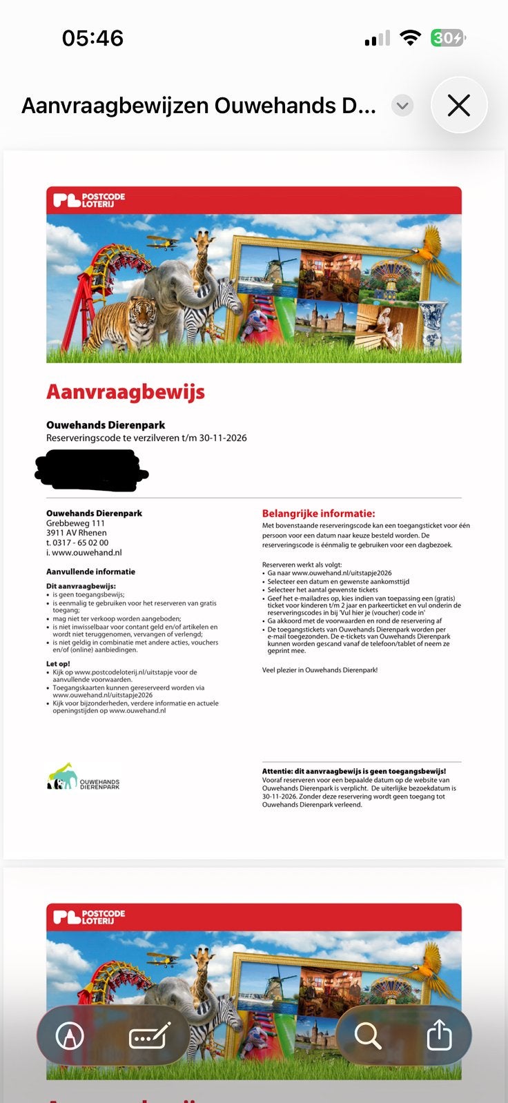 Ouwehands dierentuin Rhenen 4x, Tickets en Kaartjes, Drie personen of meer