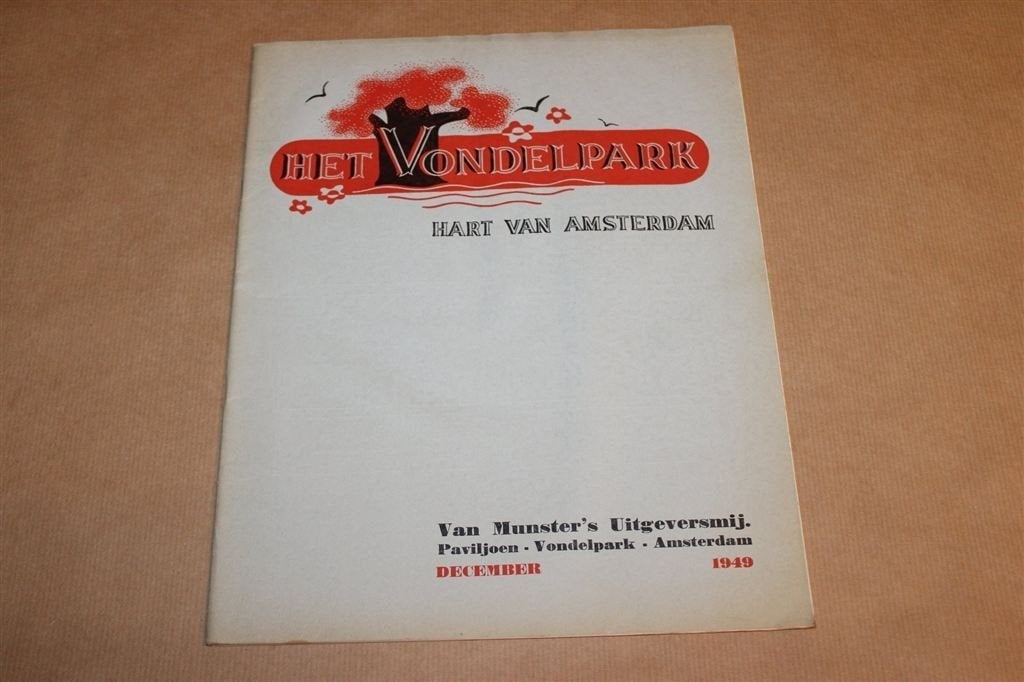 Het Vondelpark 1949 — Decembernummer Amsterdam Zeldzaam, Ophalen of Verzenden, Gelezen, Muziek, Film of Tv