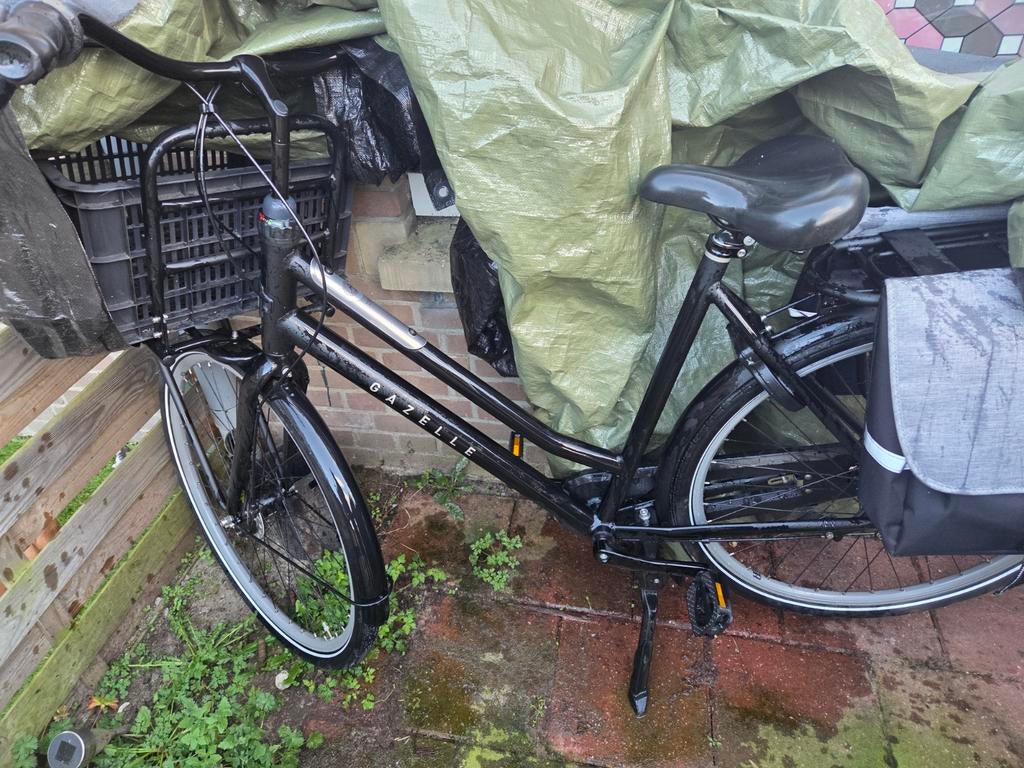Zo goed als nieuwe Gazelle fiets met bon en mandje en tas, Fietsen en Brommers, Fietsen | Dames | Damesfietsen, Ophalen, 53 tot 56 cm
