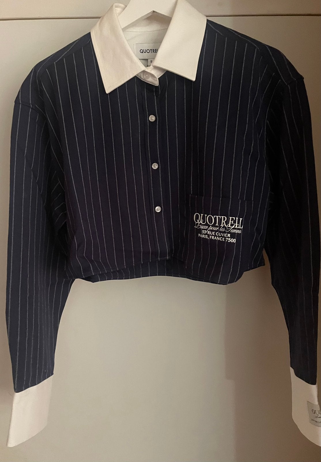 Quotrell Olivia Cropped Blouse, Ophalen of Verzenden, Nieuw, Maat 36 (S), Blauw