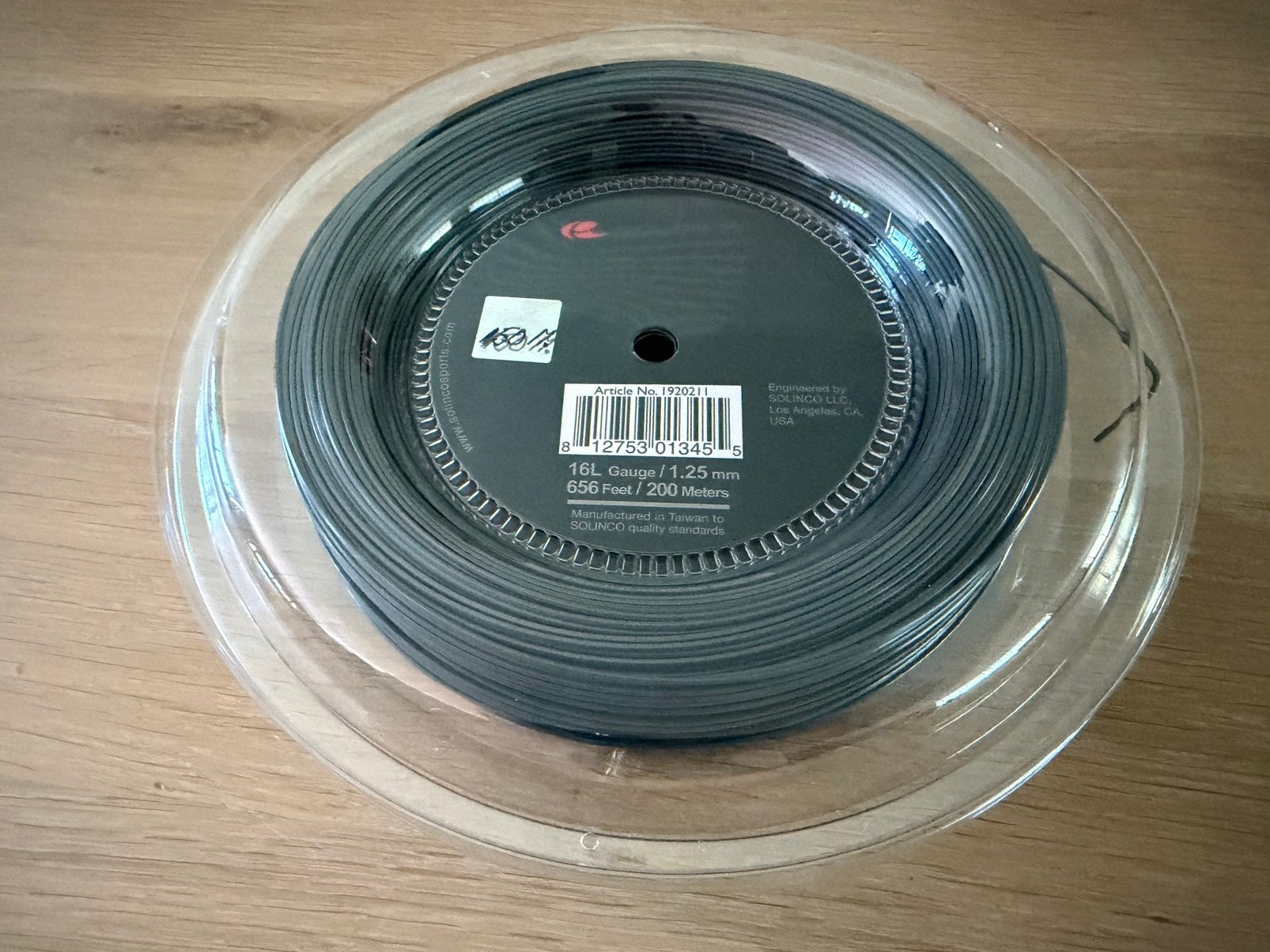 Solinco Confidential 1.25 mm. (200 m. rol), Sport en Fitness, Tennis, Overige merken, Grip of Snaar, L00, Ophalen of Verzenden