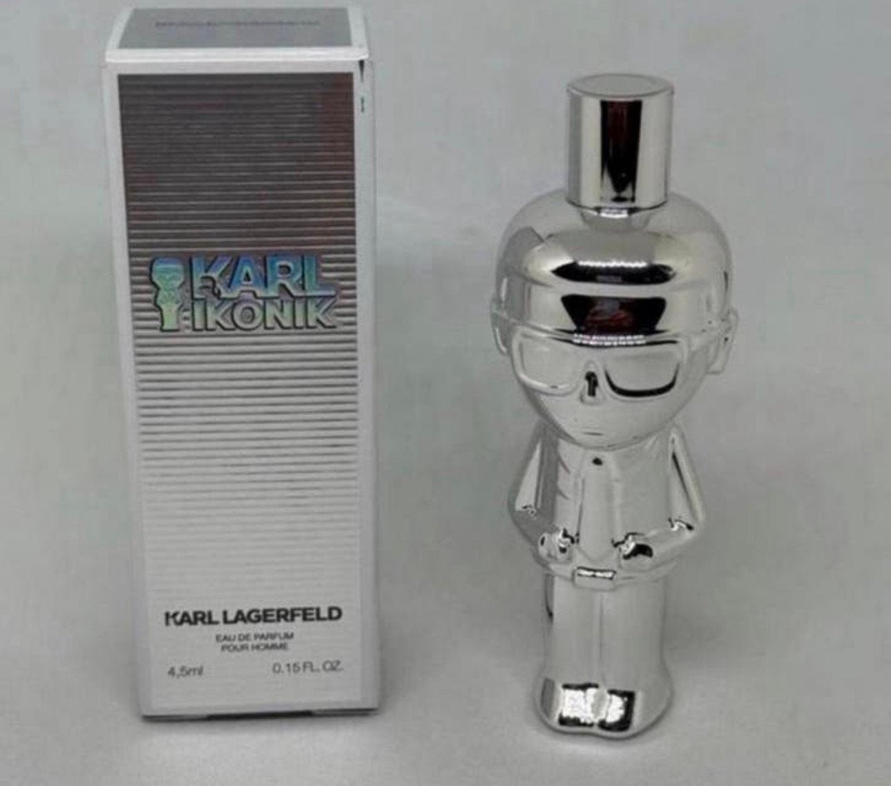 Parfum miniatuur KarlIkonic homme 4,5 ml edp Lagerfeld Karl, Verzamelen, Verzenden, Nieuw, Miniatuur, Gevuld