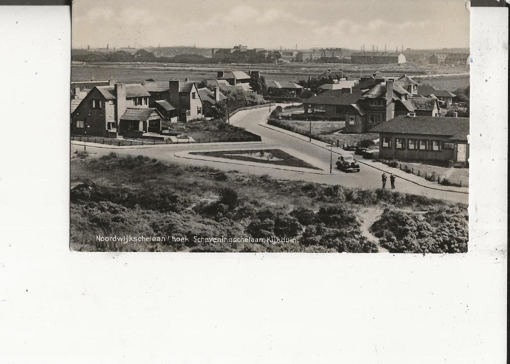 Kijkduin Noordwijkschelaan/hoek Scheveningschelaan 24-8-1936, Ophalen of Verzenden, 1920 tot 1940, Gelopen, Zuid-Holland