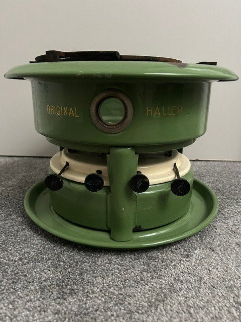 Vintage Original Haller Petroleum Kooktoestel - Groen, Antiek en Kunst, Ophalen