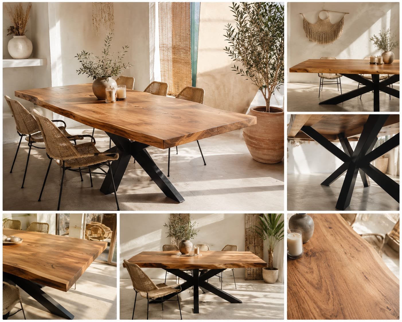 Prachtige massief houten boomstamtafel, Huis en Inrichting, Tafels | Eettafels, Ophalen, 200 cm of meer, 50 tot 100 cm, Zo goed als nieuw