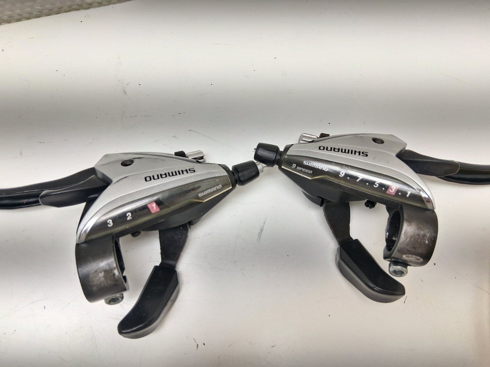 Shimano 3x9 rem/ schakel sti, Fietsen en Brommers, Fietsonderdelen, Verzenden, Zo goed als nieuw, Aluminium, Shimano