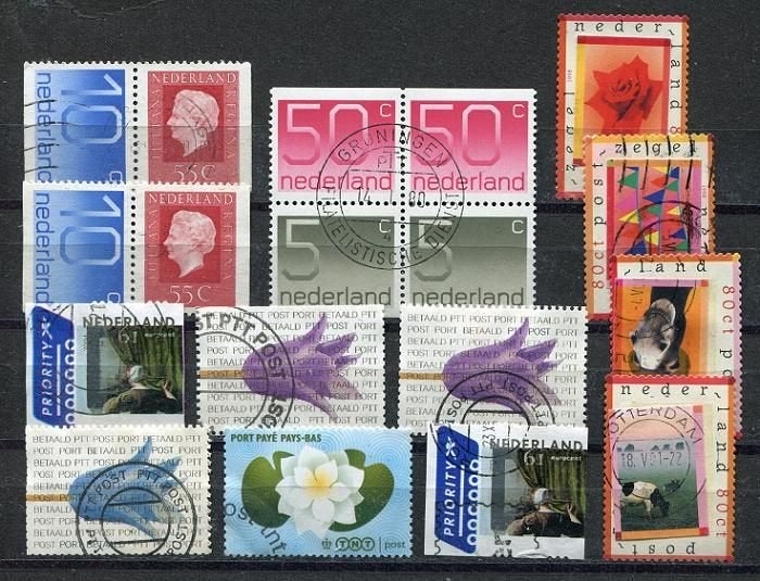 Nederlandse postzegels waaronder port betaald, Verzenden, Na 1940, Gestempeld