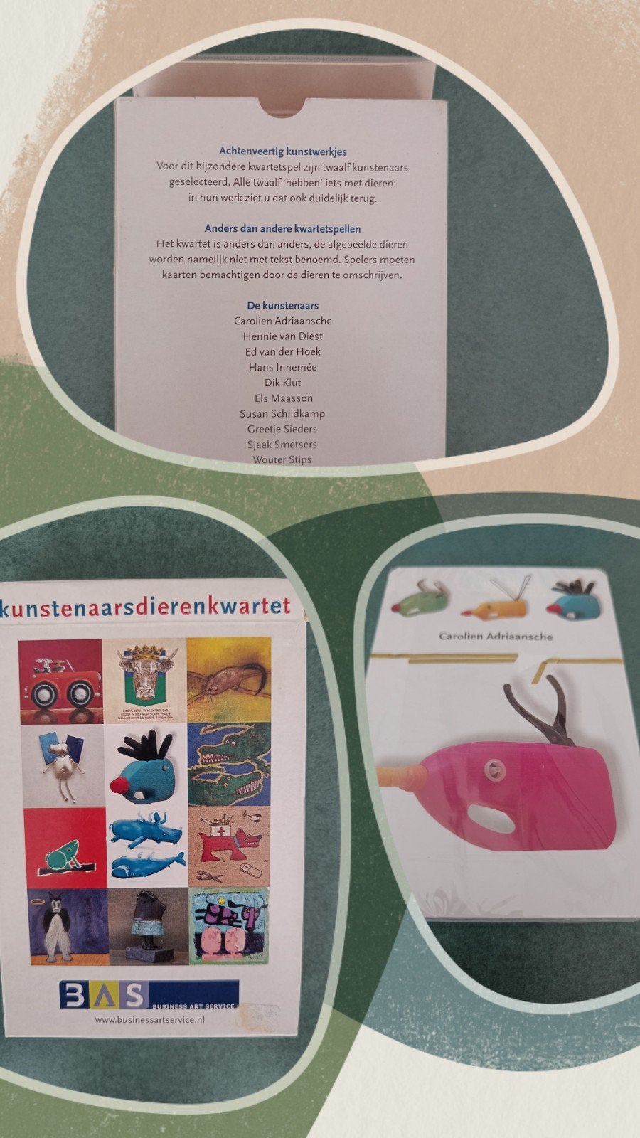 Kunstenaarsdierenkwartet - Bijzonder kwartetspel, Vijf spelers of meer, Ophalen of Verzenden, Nieuw, Business Art Service