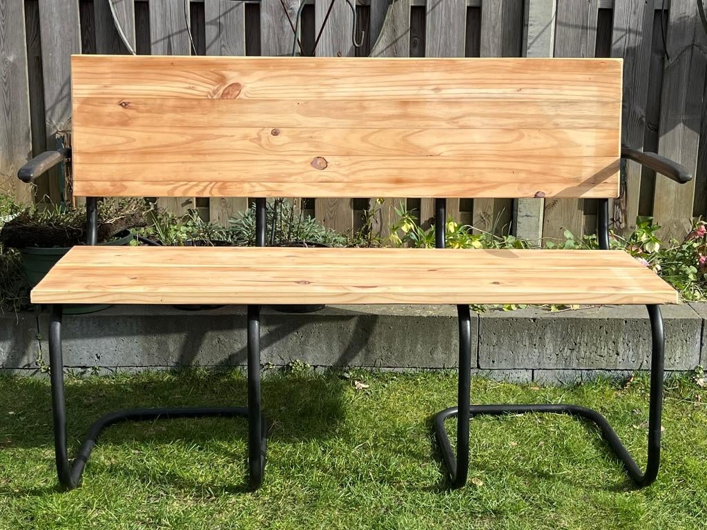 bankje voor terras of mancave, Ophalen, Gebruikt, Hout