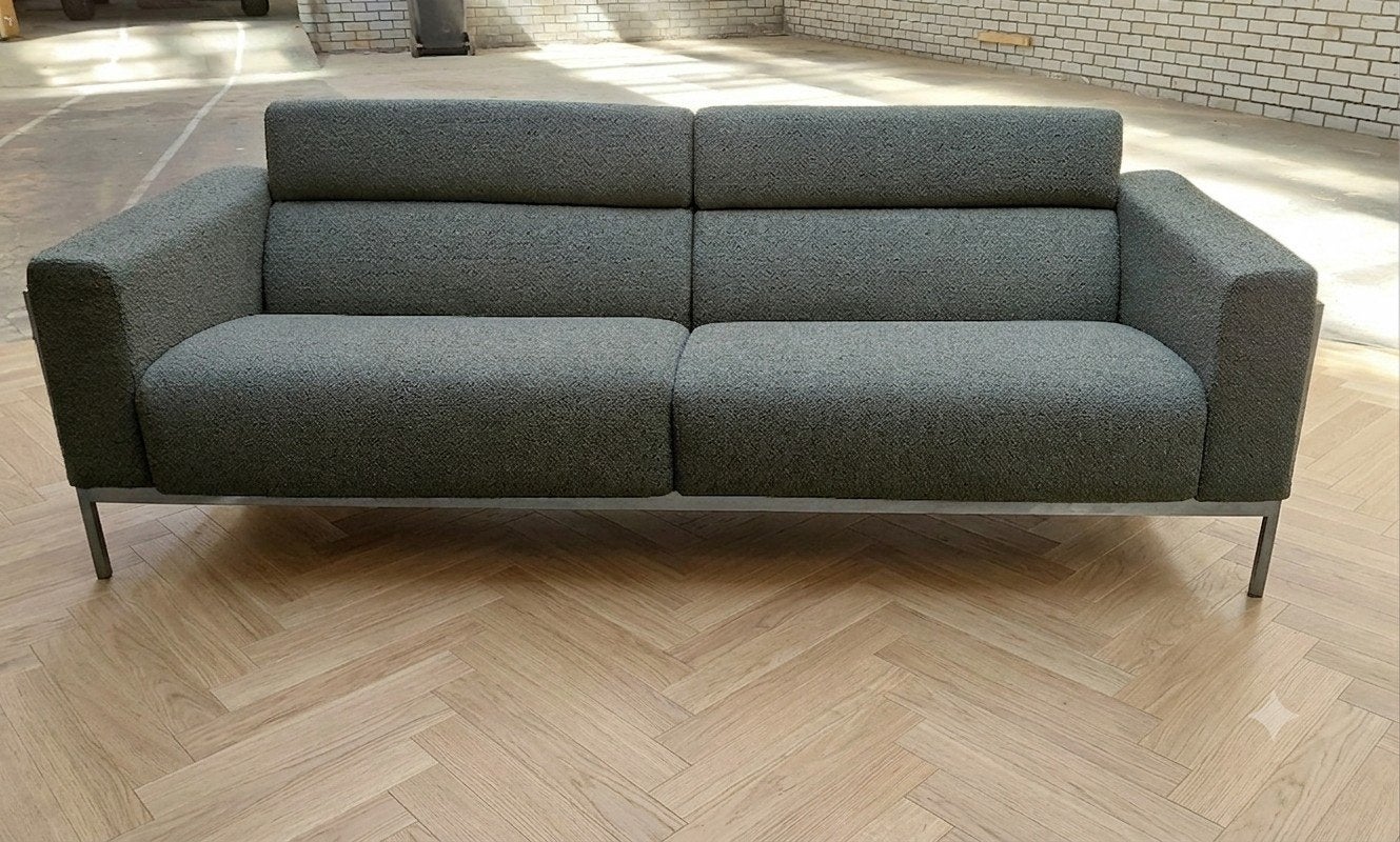 Harvink Kadanz Forum | 3 zitsbank | Groen bouclé, Info@andriesign.nl, Driepersoons, 75 tot 100 cm, Ophalen of Verzenden