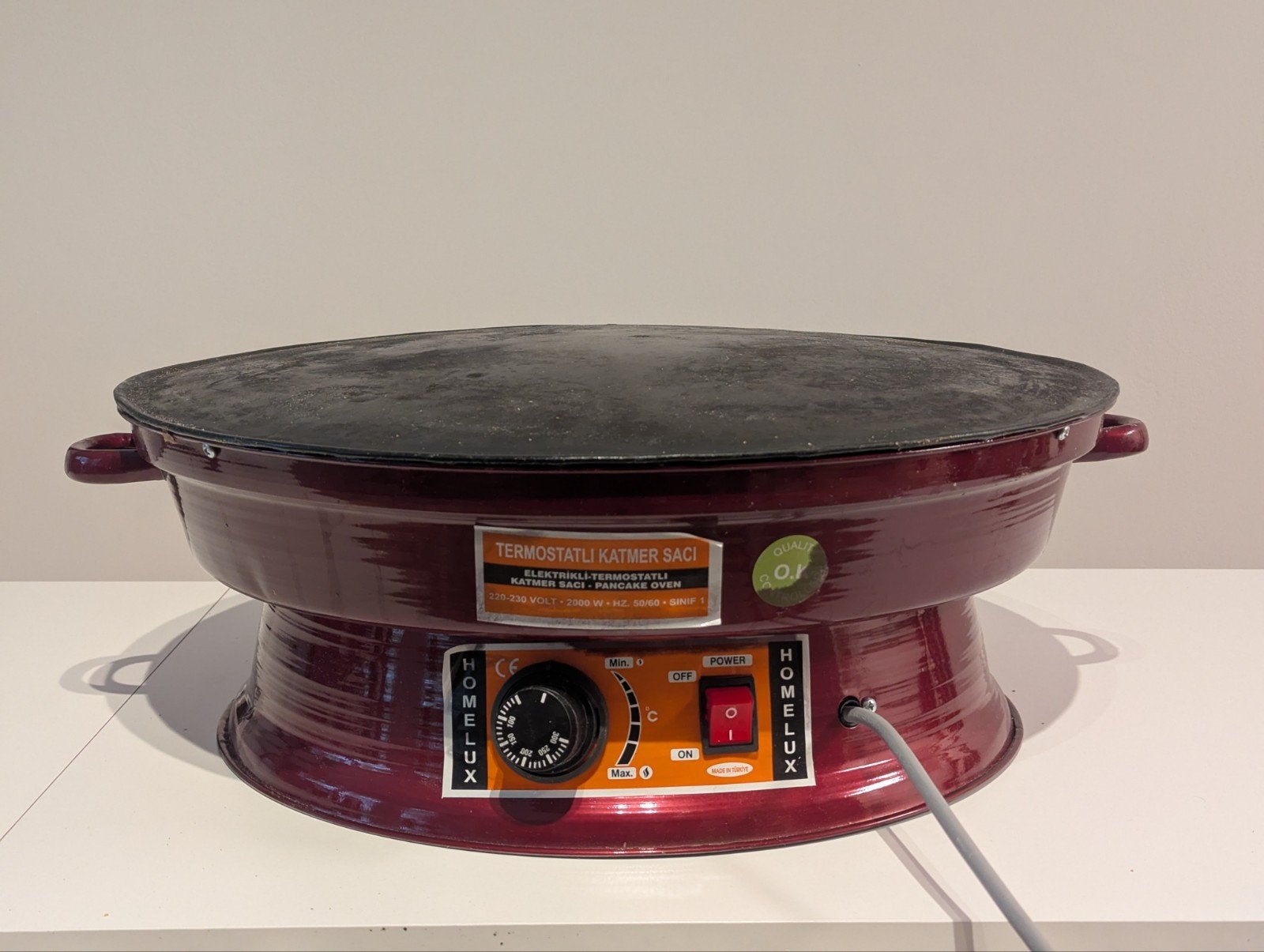Homelux Gozleme Maker / Katmer Sacı - Elektrische Crêpe, Ophalen of Verzenden