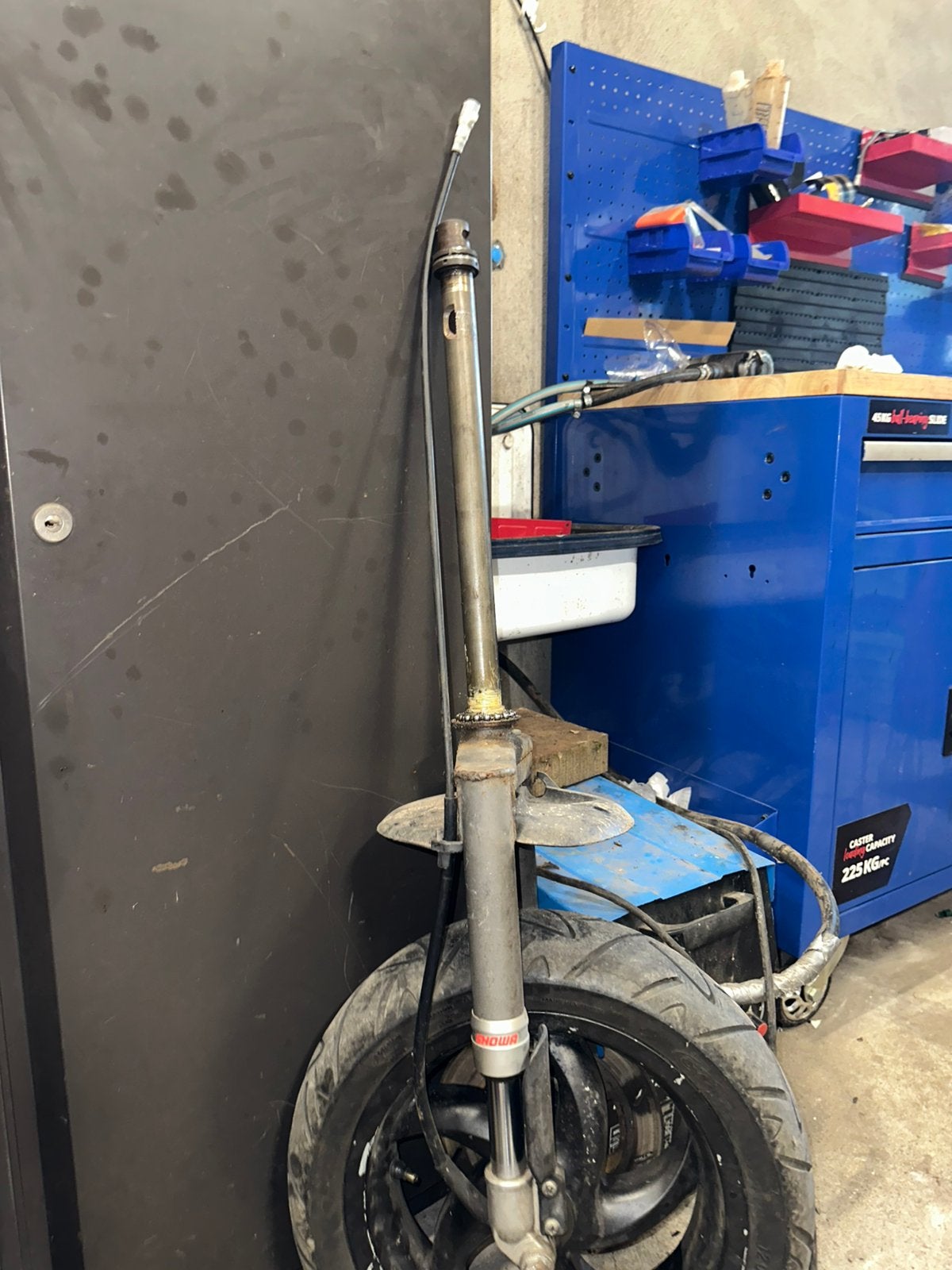 typhoon voorvork 50/125/180 met runner velg plug and play, Fietsen en Brommers, Ophalen of Verzenden, Zo goed als nieuw, Overige typen