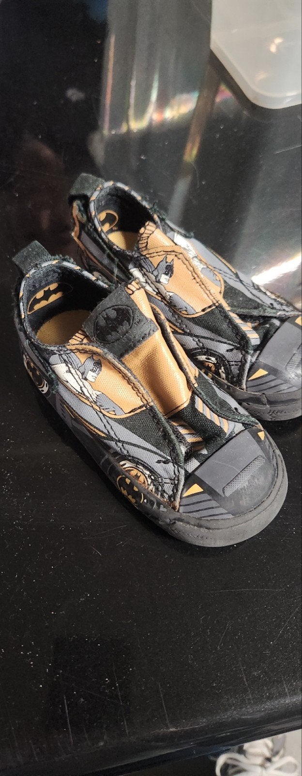Converse Batman klittenband schoenen maat 22, Gebruikt, Converse, Schoenen, Ophalen of Verzenden