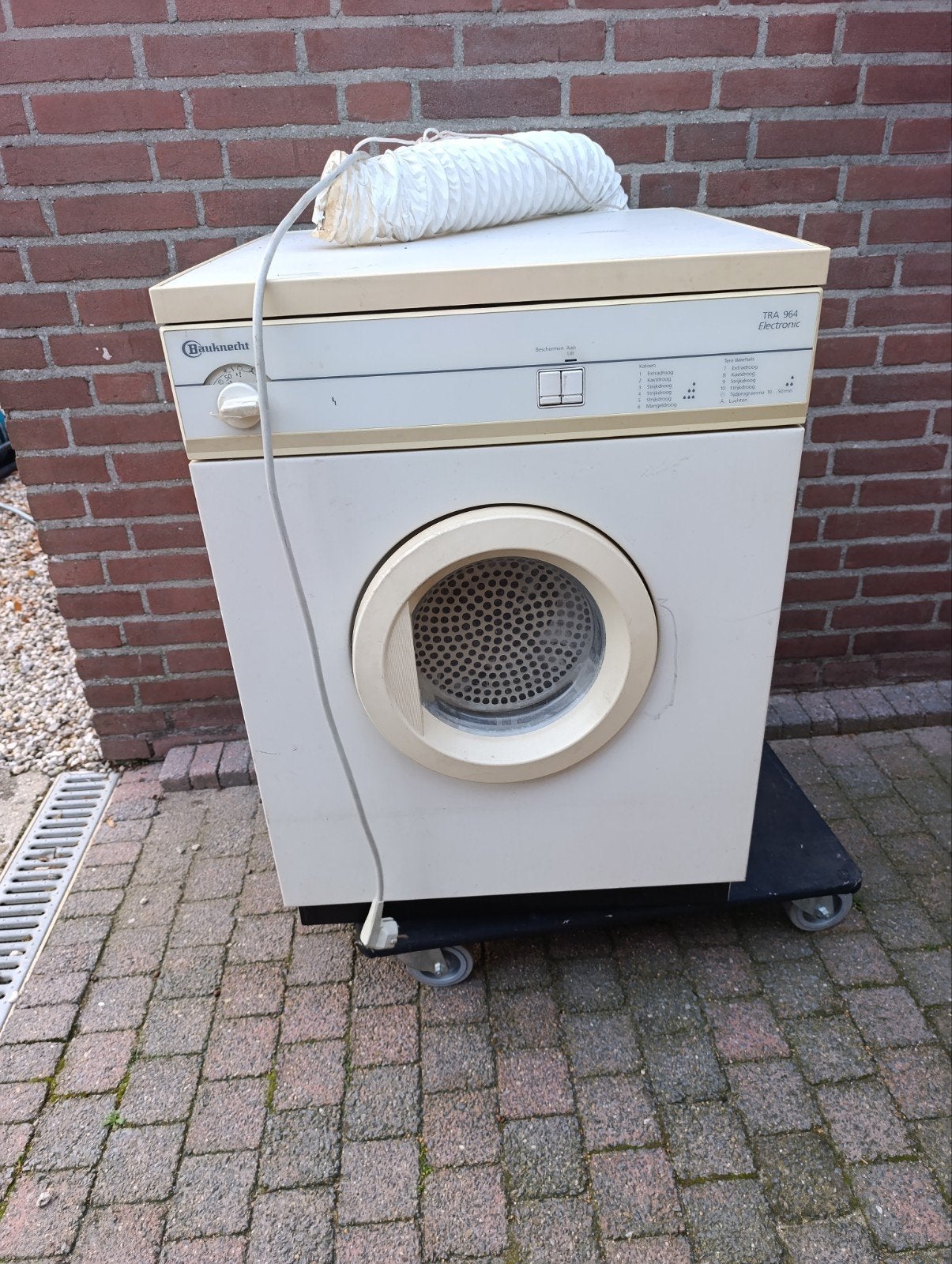 oude bauknecht droger, Ophalen, Gebruikt, Voorlader, 85 tot 90 cm