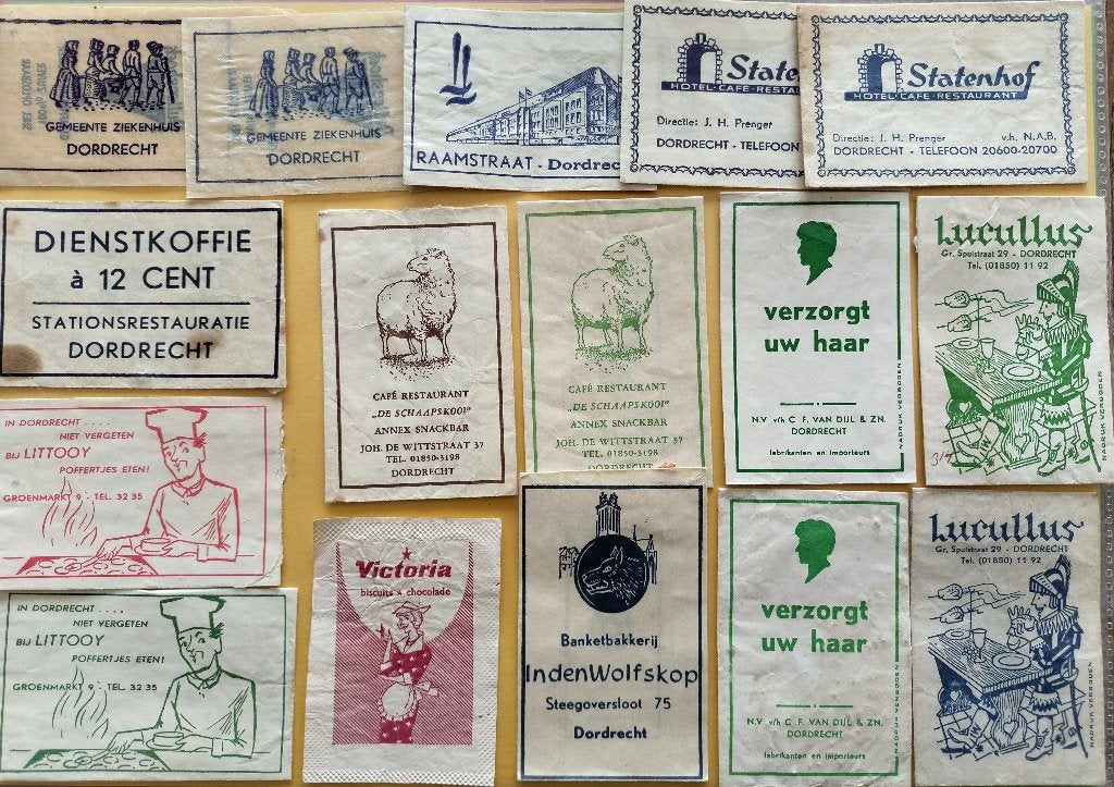 Dordrecht 624, Verzamelen, Suikerzakjes, Verzenden