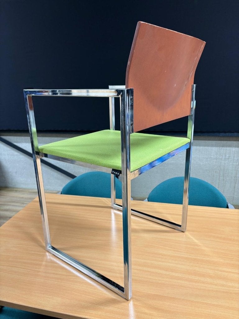 12 Vepa vergaderstoelen, Ophalen, Hout, Gebruikt, Overige kleuren