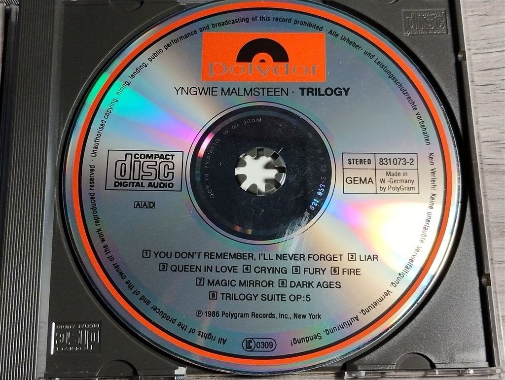 Yngwie J. Malmsteen – Trilogy, Ophalen of Verzenden, Zo goed als nieuw