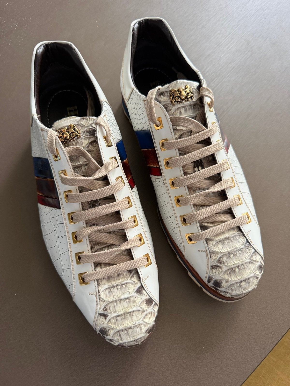 Harris Firenze Sneakers - Maat 43 (8,5), Kleding | Heren, Schoenen, Wit, Ophalen of Verzenden, Sneakers of Gympen, Zo goed als nieuw