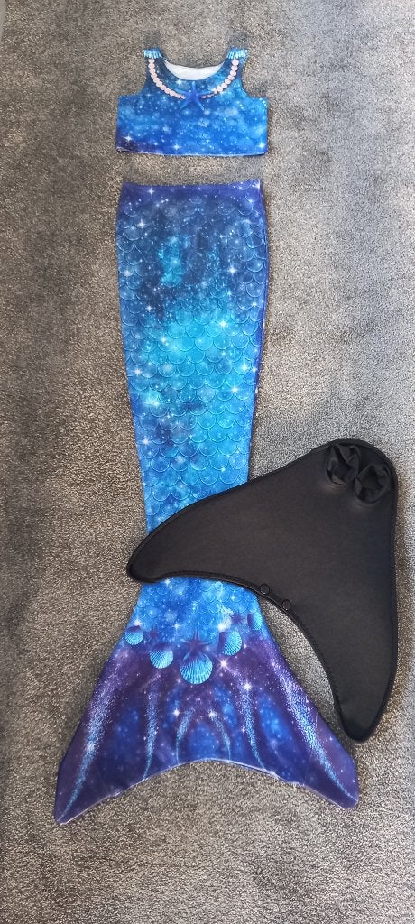 Zeemeerminstaart met monovin, Ophalen, Meisje, Zo goed als nieuw, Zwem-accessoire