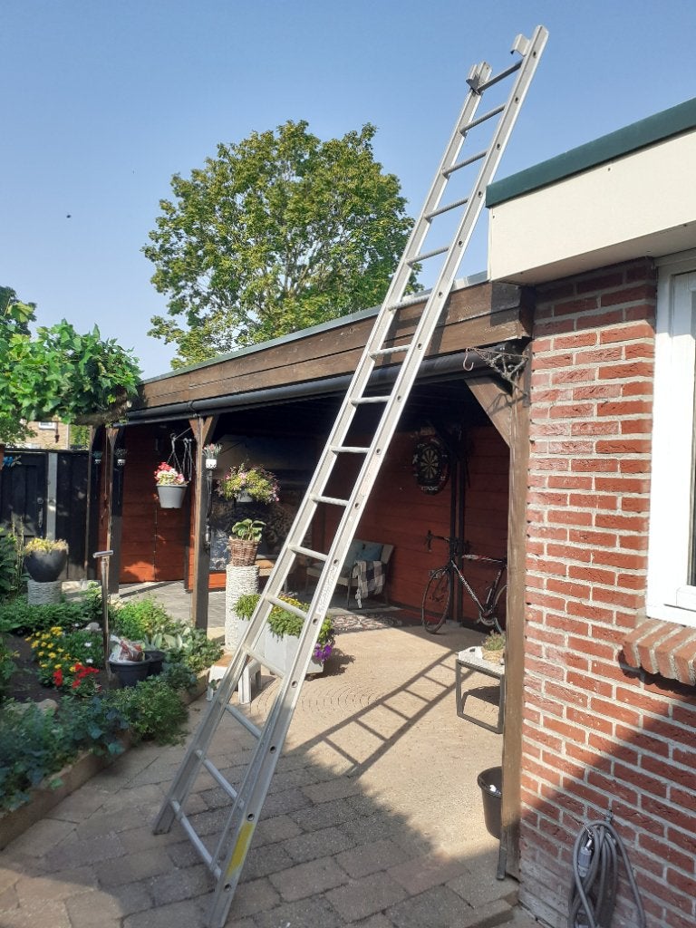 2 delig schuifladder 2×16 treden 8 meter, Doe-het-zelf en Verbouw, Ladders en Trappen, Ophalen, Gebruikt, Ladder, Opvouwbaar of Inschuifbaar
