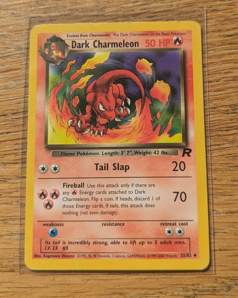 Pokemon Dark Charmeleon - Tail Slap, Ophalen of Verzenden, Zo goed als nieuw, Losse kaart