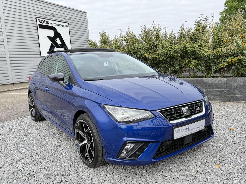 SEAT Ibiza 1.5 TSI FR Pano|ACC|Camera|Keyless Blauw, Voorwielaandrijving, Stof, 4 cilinders, Blauw