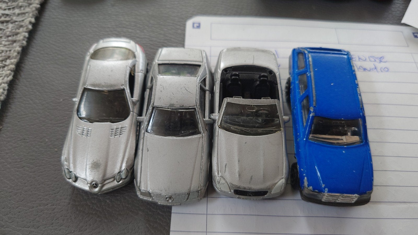 4x Mercedes Benz Majorette Mc Toy modelauto's, Ophalen of Verzenden, Gebruikt, Auto, Majorette